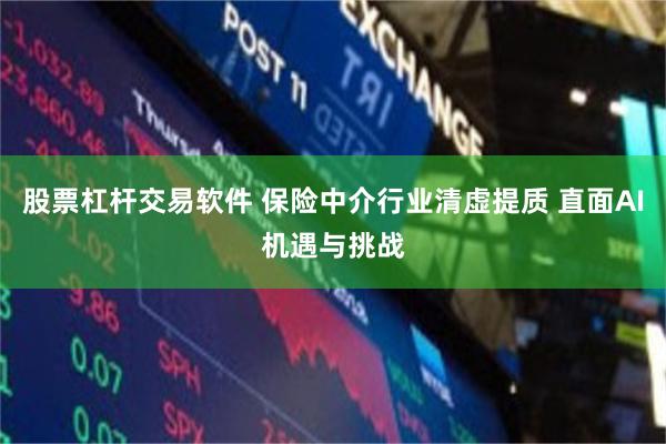 股票杠杆交易软件 保险中介行业清虚提质 直面AI机遇与挑战