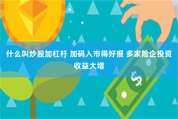 什么叫炒股加杠杆 加码入市得好报 多家险企投资收益大增