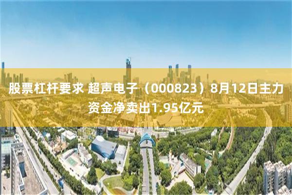 股票杠杆要求 超声电子（000823）8月12日主力资金净卖出1.95亿元