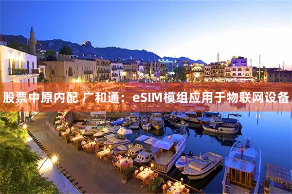 股票中原内配 广和通：eSIM模组应用于物联网设备