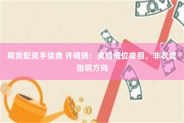 期货配资手续费 许曦扬:美指低位徘徊,非农或指明方向