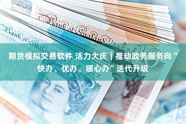 期货模拟交易软件 活力大庆｜推动政务服务向“快办、优办、暖心办”迭代升级