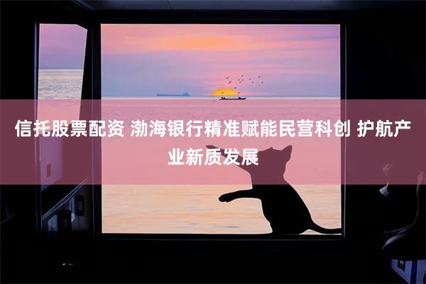 信托股票配资 渤海银行精准赋能民营科创 护航产业新质发展